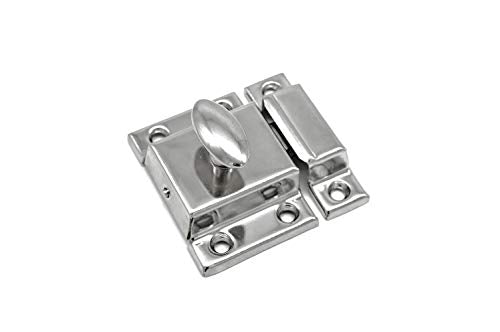 Cabinet Latch Polished Nickel Finish Country Furniture Cupboards Modern Cabinetry Excellent Antique Reproduction