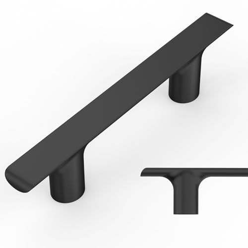 Amerdeco 10 Pack Matte Black Cabinet Pulls, 3 Inch(76MM) Hole Centers, Kitchen Cabinet Handles, Zinc, Black - color: Matte Black, size: 3"/76MM, style: 10 Pack