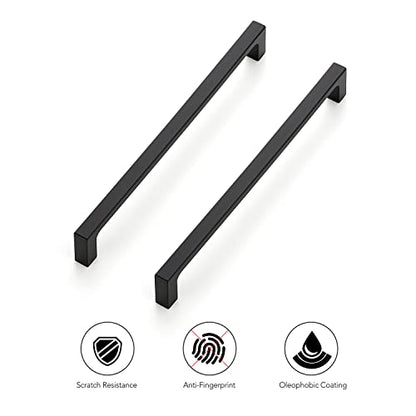 Ravinte Matte Black Kitchen Cabinet Handles 7-1/2 Inch Pulls 35 Pack - color: Matte Black, size: 7-1/2 Inches Hole Center
