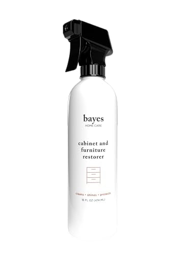 Bayes High-Performance Furniture, Cabinet Cleaner and Polish - Cleans, Conditions, and Preserves Fine Wood Furniture and Cabinetry - 16 oz - size: 16 Fl Oz (Pack of 1)