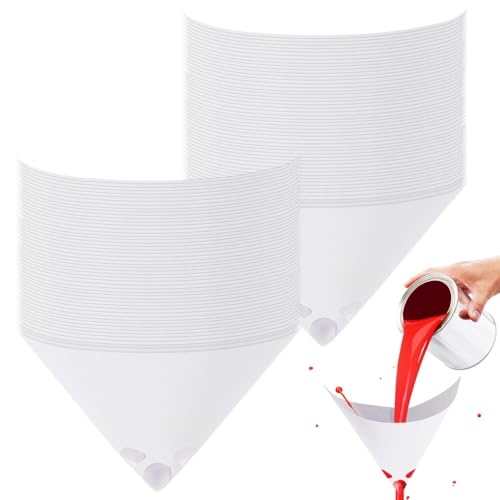 MAQIHAN 100 Paint Strainers Paper Cone - Paint Filters for Spray Gun - size: Standard Size