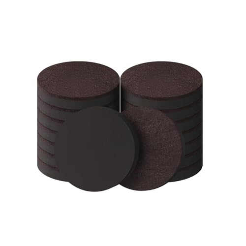 Felt Furniture Sliders for Hardwood Floors - Furnigear 16 PCS 3 ½" Furniture Moving Pads Sliders – Heavy Duty Felt Sliders Chair Leg Floor Protectors - Move Your Furniture Easily & Safety - size: 3 1/2 inch - 16 PCS Brown