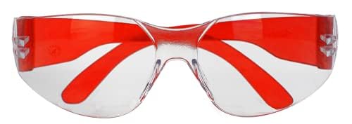 BISON LIFE Clear/Color Safety Glasses for Men & Women ANSI Z87.1, 6 Pack - color: Clear/6 Colors