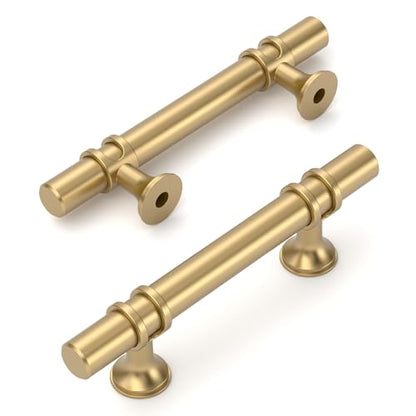 Amerdeco 10 Pack Champagne Bronze Cabinet Pulls 3 Inch(76MM) Hole Centers Kitchen Cabinet Handles Cabinets Hardware Drawer Pulls ZH0050 - color: Champagne Bronze, size: 3"/76MM Hole Center
