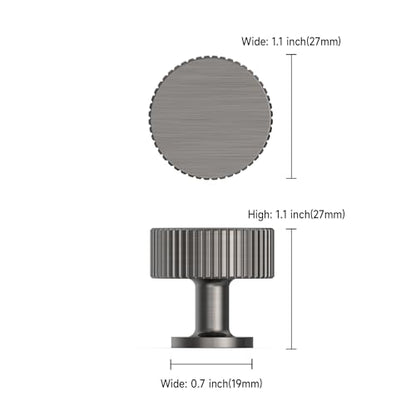 Asidrama 10 Pack Brushed Black Nickel Kitchen Cabinet Knobs - color: Brushed Black Nickel