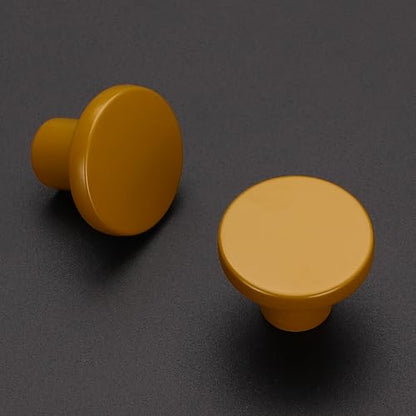 Ravinte Cabinet Knobs, 10 Pack Earthy Yellow Dresser Drawer Pulls - color: Earthy Yellow
