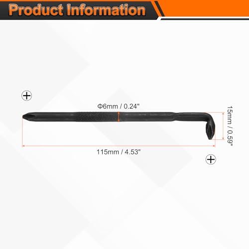 HARFINGTON 2pcs Offset Screwdriver PH2 Phillips Cross Head,Black - size: PH2
