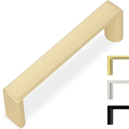 Brushed Gold Kitchen Cabinet Pulls 3 Inch 10 Pack - color: Brushed Gold, size: 3'' Hole Center(76mm)