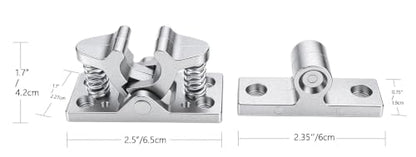 Heavy Duty Double Roller Catch, Spring Loaded,Stop Catch Release Clamp Lock for Barn Doors,Cabinet,Doors,1 Pcs
