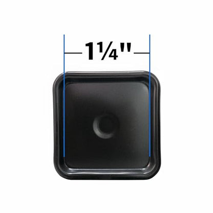SoftTouch 2-1/2" Square Reusable Carpet Bottom Furniture Caster Cups for Office Chairs, Desks, and Carts, Furniture Wheel Caster Cups for Carpet and Hardwood Surfaces, 12-Pack, Brown/Gray - size: 1-3/4 Inch, 12 Pack, style: Square