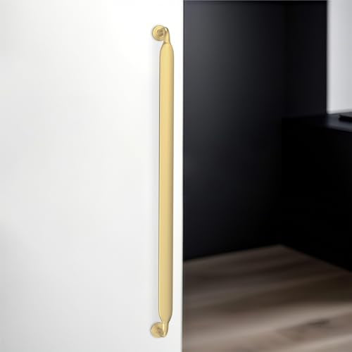 10 Pack 10 inch Brushed Gold Kitchen Cabinet Handles - color: Brushed Gold, size: 10'' Hole Center(254mm)