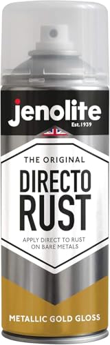 JENOLITE Directorust Metallic Finish Aerosol, Gold 1x13.5oz - color: Gold