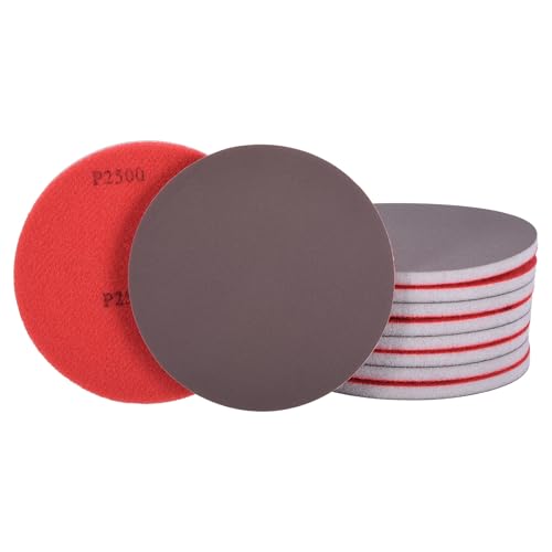 10Pcs 4 Inch Hook and Loop Sponge Sanding Disc, 2500 Grit - size: 4 Inch 2500 Grit