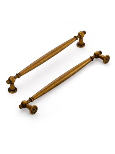 5 Pack Antique Brass Cabinet Pulls 7-9/16" Hole Center - color: Antique Brass, size: 7-9/16" hole center