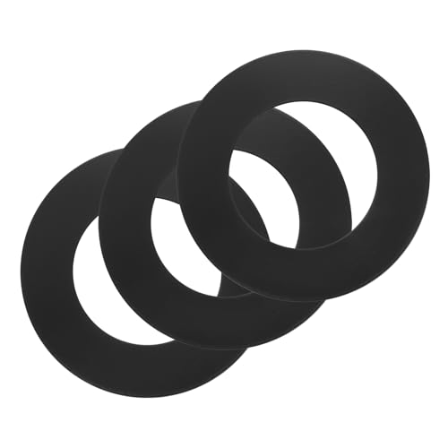 uxcell 3Pack Goof Rings, 2.76" ID 4.7" OD Steel Flat Goof Trim Ring Light Cover Plate Flush Mount Can Converter for Recessed Downlight Vent Ceiling Medallion Wall Hole Decor, Matte Black - color: Black, size: 2.76" ID x 4.7" OD