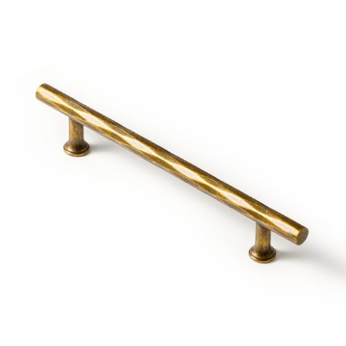 5.04" c-c Antique Brass Cabinet Pulls Hammered Drawer Pulls Zinc Alloy - color: Antique Brass, size: 5.04"(128mm) Center to Center