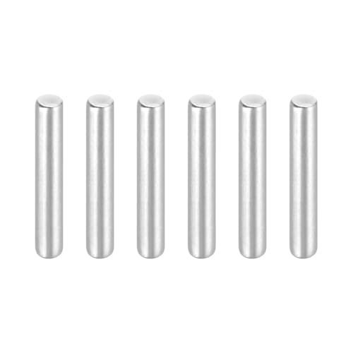 MECCANIXITY 6Pcs 1/8" x3/4" Dowel Pins Cylindrical Shelf Support Pegs - size: 1/8"x3/4"