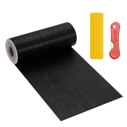 uxcell Wood Grain Repair Tape,4.7" x33ft Grain Repair Patch,Black Wood - color: Black Wood, size: 4.7 Inch x 33 ft
