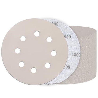 50PCS 5 Inch Sanding Discs 10000 Grit, Wet Dry Hook and Loop Sandpaper - style: 10000Grit