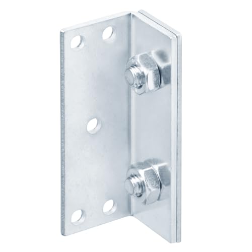 GBGS 4 Sets Bed Rail Bracket,No-Mortise Wood Bed Frame Hardware
