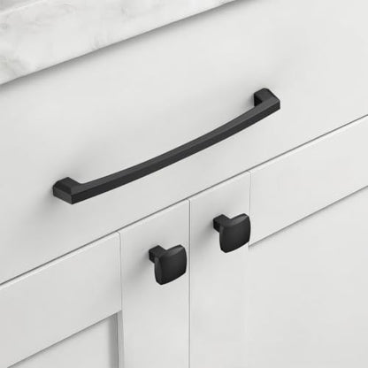 Asidrama 10 Pack 7.5 inch Matte Black Kitchen Cabinet Handles - color: Matte Black, size: 7.5" Hole Center(192mm)