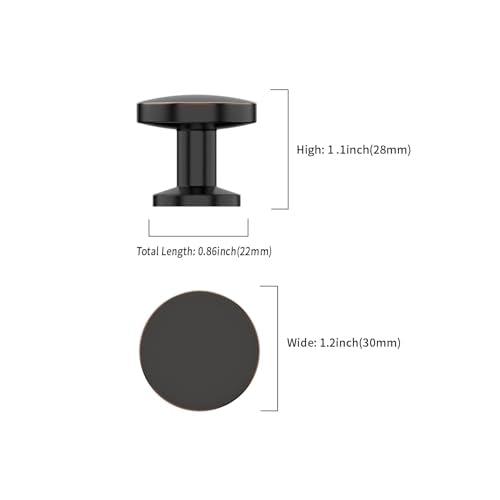 Asidrama 6 Pack Oil Rubbed Bronze Kitchen Cabinet Knobs - color: Oil Rubbed Bronze, style: 6 Pack