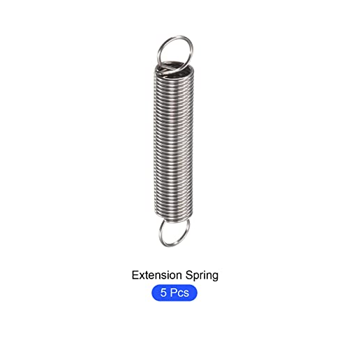 METALLIXITY Extension Spring (1x10x60mm/0.04"x0.4"x2.37") 5Pcs, 304 Stainless Steel Tension Spring Wire - for Home Repair Construction Machinery - size: 0.04"x0.4"x2.37"