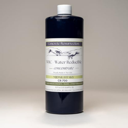 Cement Stain Concentrate - Midnight Sky Dark Blue 8oz - color: Midnight Sky (Dark Blue), size: 32 ounce