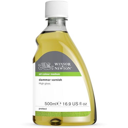 Winsor & Newton Professional Dammar Varnish, 500ml Bottle - color: Dammar Varnish, style: 16.9-oz Bottle