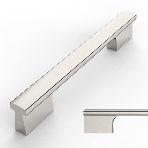 Amerdeco 10 Pack Brushed Satin Nickel Cabinet Pulls, 4 Inch(102MM) Hole Centers, Kitchen Cabinet Handles, Hardware, Stainless Steel, Zinc, 100% - color: Brushed Satin Nickel, size: 4"/102MM Hole Center, style: 10 Pack