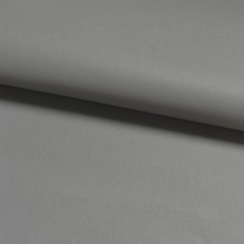 Grey Faux Leather Fabric 79"×55" Smooth Grain Upholstery Vinyl - color: Gray Smooth Grain, size: 79"x55" (200cm x 140cm)