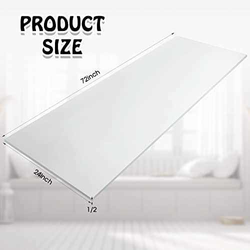 Amylove 1 Pack Upholstery Foam Sheet, 1/2" X 24" X 72", White - color: White, size: 1/2" X 24" X 72"