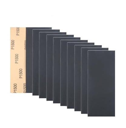 30Pcs 9 x 3.6 Inchs 1500 Grit Wet and Dry Handmade Universal Sanding Sheets, Suitable for Woodworking Furniture/Automobiles/Metal/Lacquer Polishing Sandpaper - style: 1500 Grit