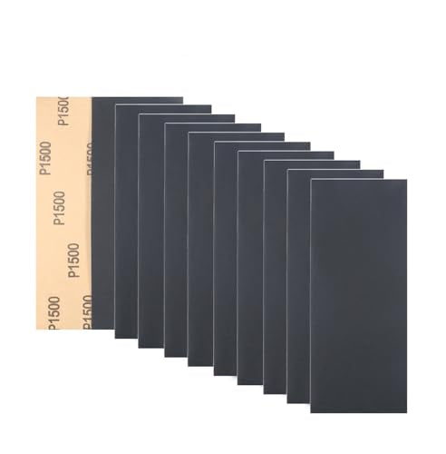 30Pcs 9 x 3.6 Inchs 1500 Grit Wet and Dry Handmade Universal Sanding Sheets, Suitable for Woodworking Furniture/Automobiles/Metal/Lacquer Polishing Sandpaper - style: 1500 Grit
