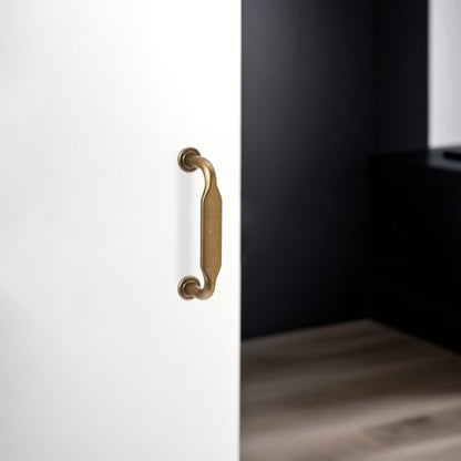 10 Pack 3 inch Antique Brass Kitchen Cabinet Handles - color: Antique Brass, size: 3'' Hole Center(76mm)
