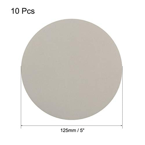 uxcell 5 Inch Wet Dry Disc 3000 Grit Hook and Loop Sanding Disc Silicon Carbide 10pcs - size: 5''
