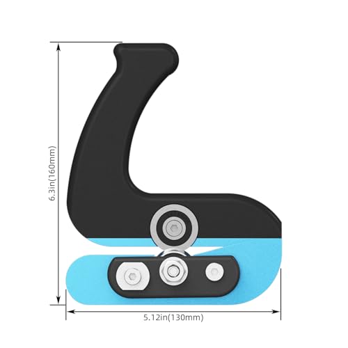 Edge Banding Trimmer Tool - Dual Offset Bearings for Safe, Precision Triming, Wood Veneer Cutter with Ergonomic Handle, Manual Edge Cutter for PVC/ACP/Melamine/Vinyl Laminate 0.3mm-2.5mm