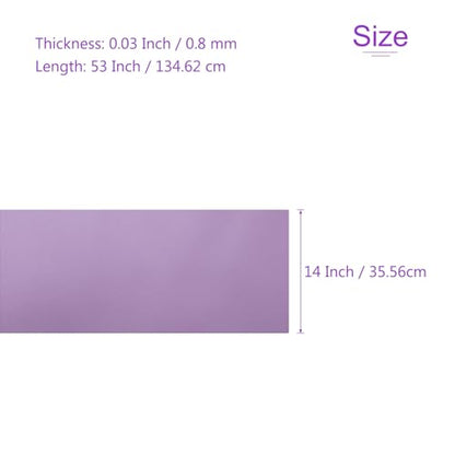 DMiotech 1 Pack 14 Inch x 53 Inch Faux Leather Sheet Furniture Cover Napa Skin Light Purple PU Leather Roll for Handmade DIY Craft Projects - color: Light Purple