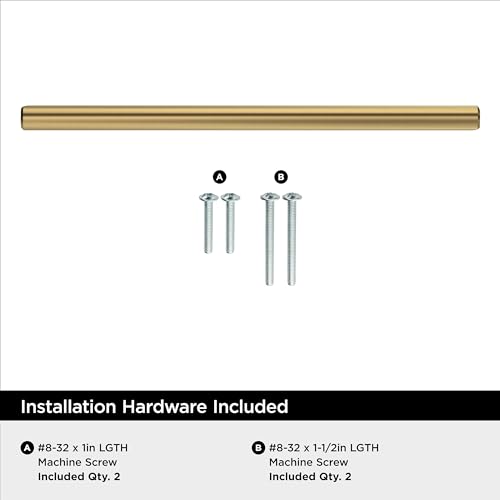 Amerock 6-5/16" Bar Pulls Champagne Bronze Drawer Pull - color: Champagne Bronze, size: 6-5/16 Inch (160 mm) Center-to-Center