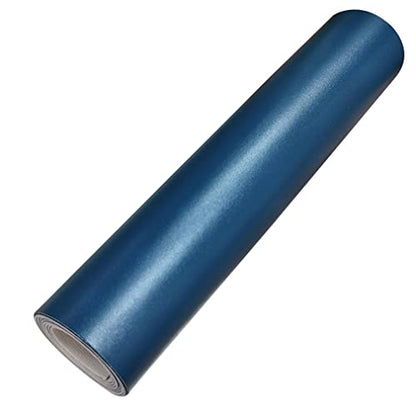 HYANG Smooth Solid Color Blue Faux Leather Sheets 1 Rolls 12"X53" (30cmX135cm),Faux Leather is Great for, Bows,Earrings Handmade DIY Craft Projects Making - color: Blue