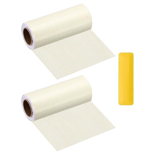 HARFINGTON Wood Grain Repair Tape 5" x16ft Self-Adhesive Repair Patch - color: White Oak, size: 5" x 16ft