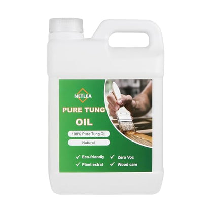 100% Pure Tung Oil 135oz – Natural Finish for Wood & Floors - size: 135OZ Tung Oil