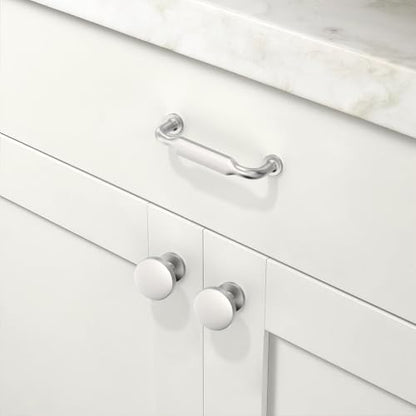 10 Pack Brushed Satin Nickel Cabinet Pulls 3 Inch(76mm) Kitchen Cabinet Handles Cabinet Hardware for Drawer Pulls - color: Brushed Satin Nickel, size: 3" Hole Center