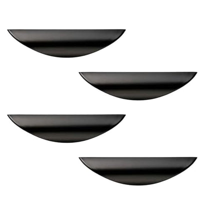 Primst 4 Pack Cabinet Handles, Half Moon Cabinets Cupboard Hanldes Matte Black Drawer Pulls, Kitchen Cabinet Pulls Cabinet Hardware Drawer Handles 2-1/2in Hole Center - color: Black, size: M-4PCS