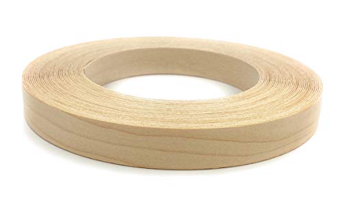 Edge Supply Maple 1-1/2 in X 50 ft Roll – Pre-Glued Iron On Wood Veneer Tape – Wood Veneer Edge Banding Tape with Hot Melt Adhesive, Smooth Sanded Finish Ideal for Furniture & DIY, Made in USA - color: Maple, size: 1-1/2 in x 50 ft