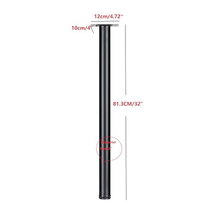 LCSDLHLSY 32 Incn Metal Table Legs,DIY Desk Leg,Coffee Table,Black Set of 4 - size: 32 Inch