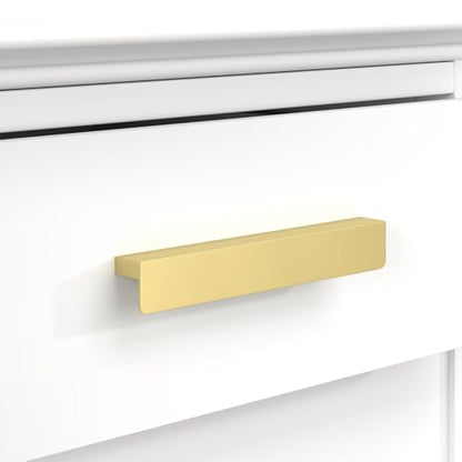 Peaha 10 Pack 7-9/16" Gold Cabinet Handles Finger Edge Pulls for Cabinets - color: Gold, size: 7-9/16" Hole Center