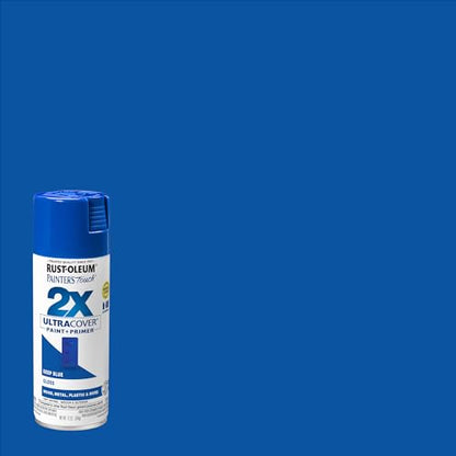Rust-Oleum Painter's Touch 2X Ultra Cover Spray Paint, Gloss Deep Blue - color: Gloss Deep Blue, size: 12 Ounce (Pack of 1)