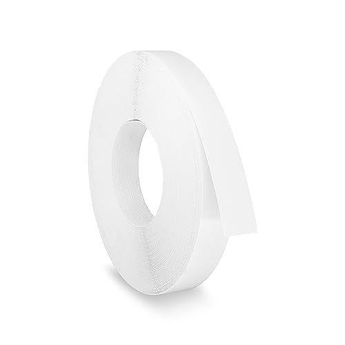 UNMAR White Edge Banding Melamine Iron On Tape Adhesive Wood Board Edging Strips Veneer Trim Laminate Cabinet Furniture MDF Plywood Formica Shelf Stick Countertop (1, White, 3/4 in x 25 ft)