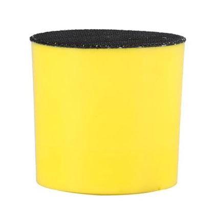 2/3/5inch Round Foam Sanding Pads – PU Hook & Loop Foam Hand Sanding Block for Wood Polishing, Non-Slip Grip & Universal Suede Paper Fit(2 inch)